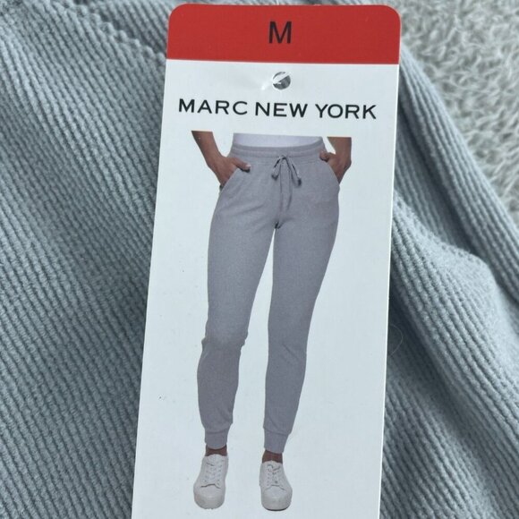 Marc New York Womens Medium Gray Jogger Sweatpants With Drawstring  NWT 3400 - Picture 3 of 13